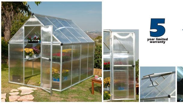 Hobby Greenhouse Nature 6 x 8 Backyard Greenhouse 763552700674 