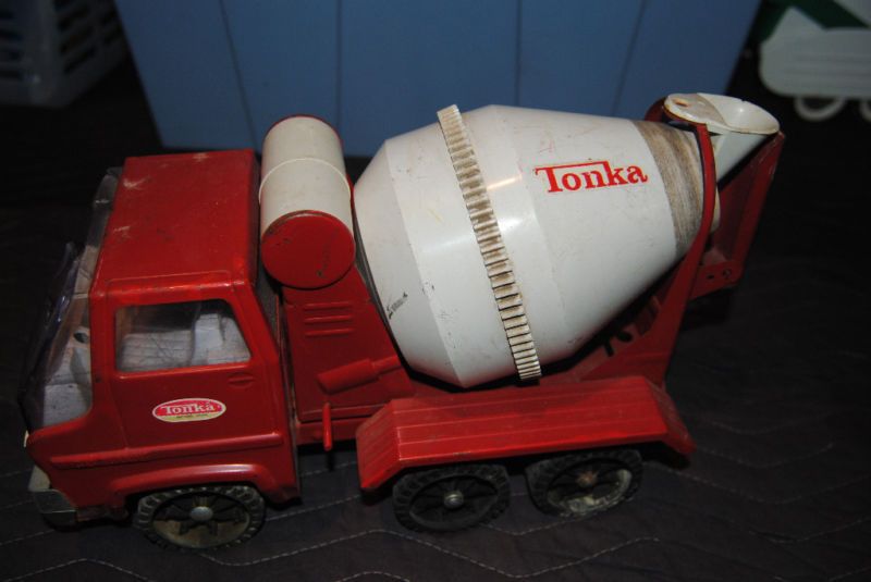 Vintage 70s Pressed Steel TONKA Concrete Truck  