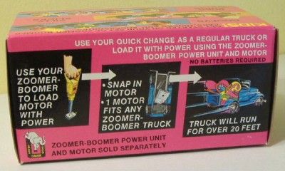 Topper Zoomer Boomer Quick Change Metal Pickup Truck, 1970 MIB  