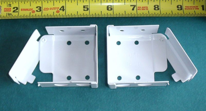 Pair 2 VENETIAN BLIND Square Box END BRACKETS #S70  