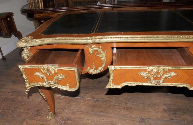   French Empire Partners Desk Bureau Plat Writing Table Desks  